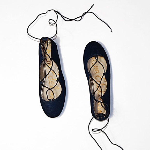 SOLD! ❤️ Sam Edelman Flynt Lace-up Ballet Flats - Picture 3 of 8